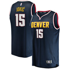 Nikola Jokic Denver Nuggets Fast Break Player Jersey Icon Editi- Navy - Fanatics