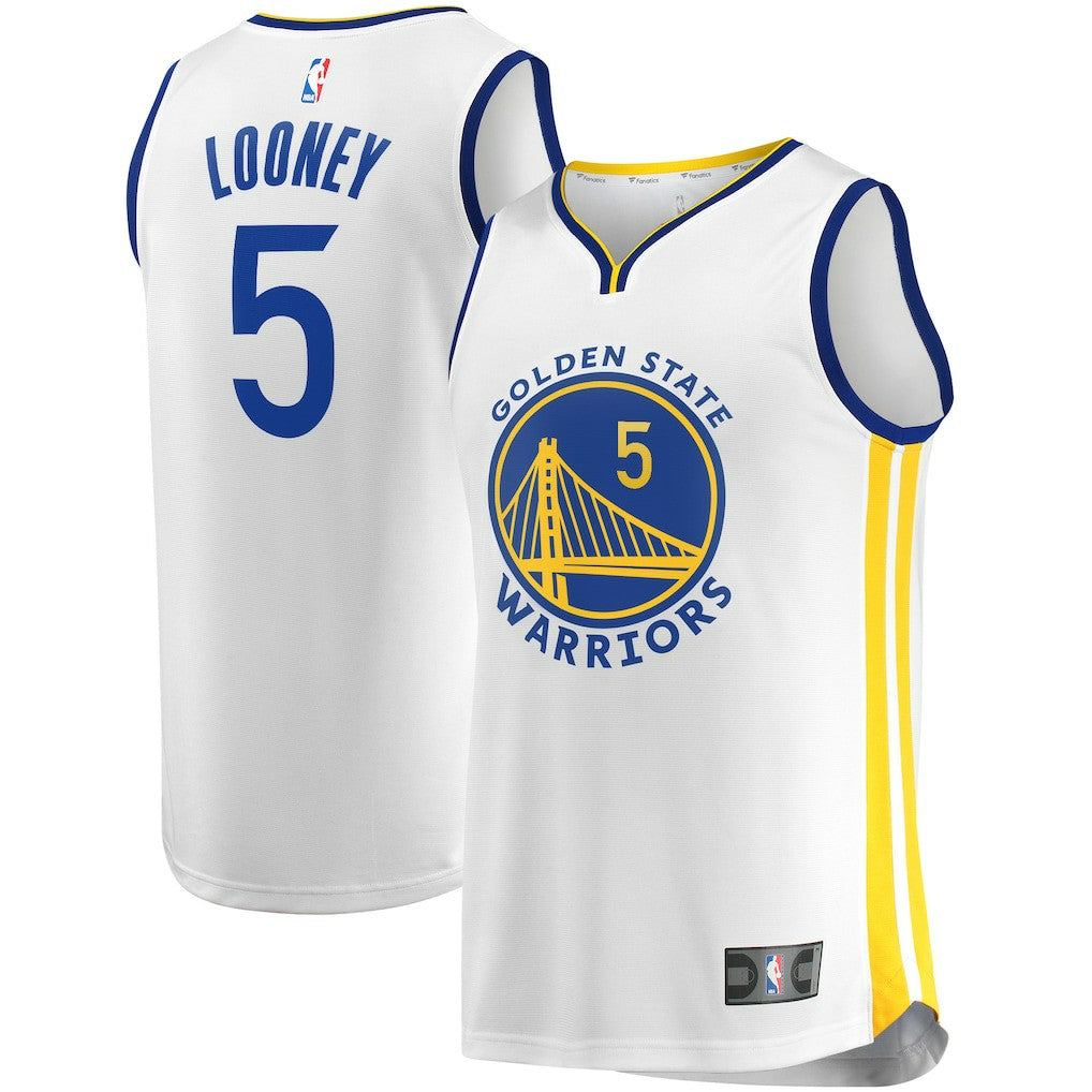 Kevon Looney Golden State Warriors Fast Break Player Replica Jersey Association Editi- White - Fanatics