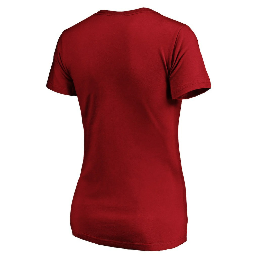 San Francisco 49ers Women's Primary Logo V-Neck T-Shirt - Scarlet T-shirts
