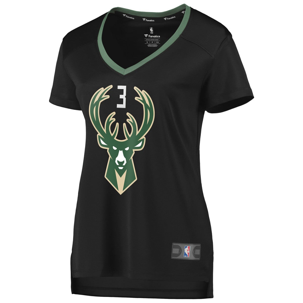 George Hill Milwaukee Bucks Women's Fast Break Replica Player Jersey Statement Edition Black - Fanatics