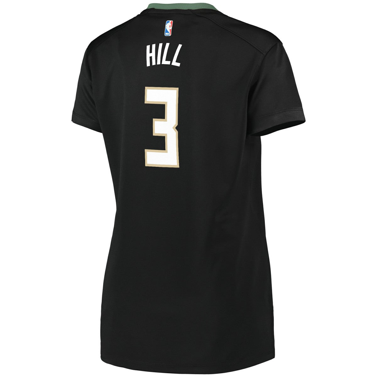 George Hill Milwaukee Bucks Women's Fast Break Replica Player Jersey Statement Edition Black - Fanatics