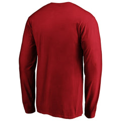 San Francisco 49ers Team Lockup Long Sleeve T-Shirt - Scarlet T-shirts