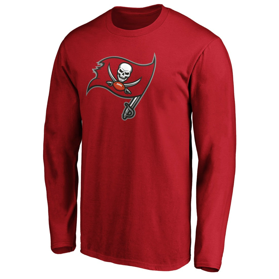 Tampa Bay Buccaneers Primary Logo Long Sleeve T-Shirt - Red T-shirts