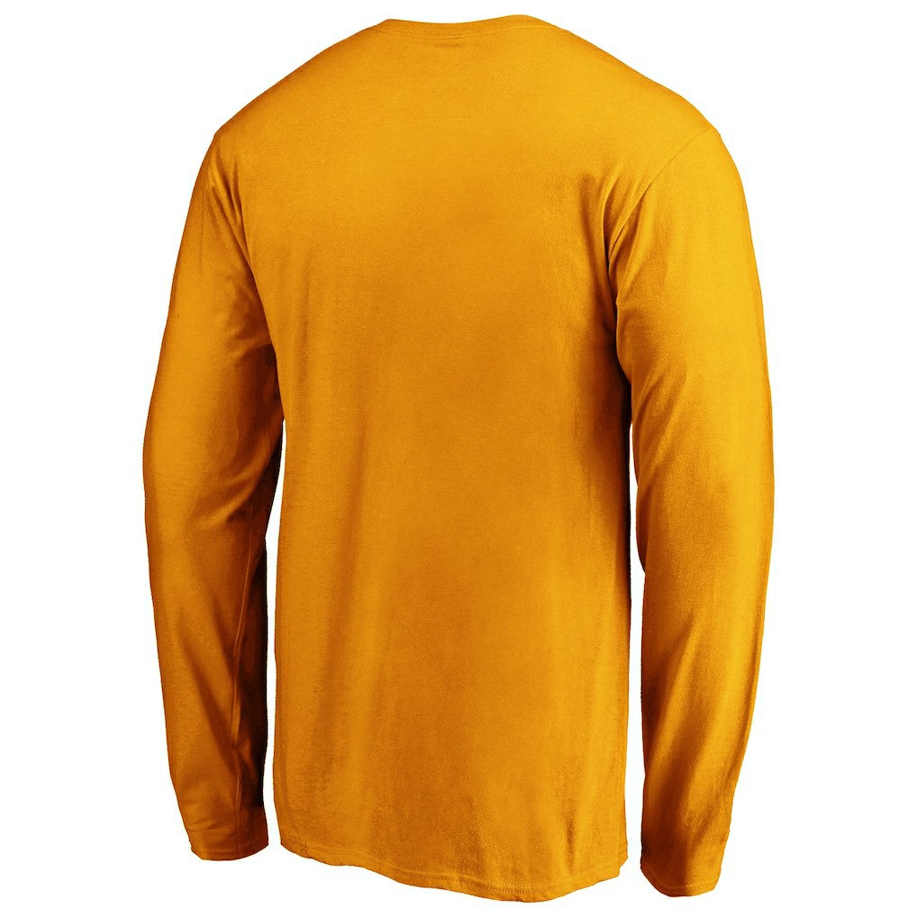 Pittsburgh Steelers Primary Logo Long Sleeve T-Shirt - Gold T-shirts