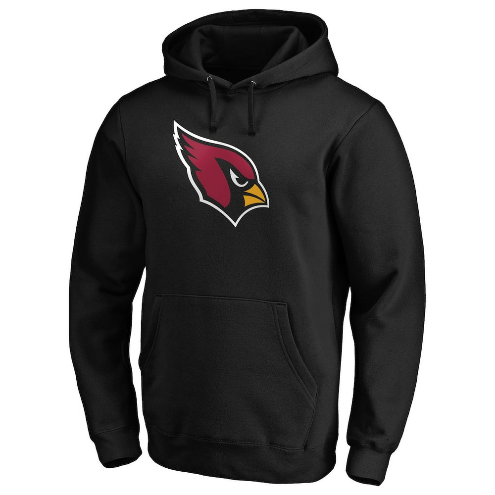Arizona Cardinals Primary Logo Fitted Pullover Hoodie - Black Hoodies