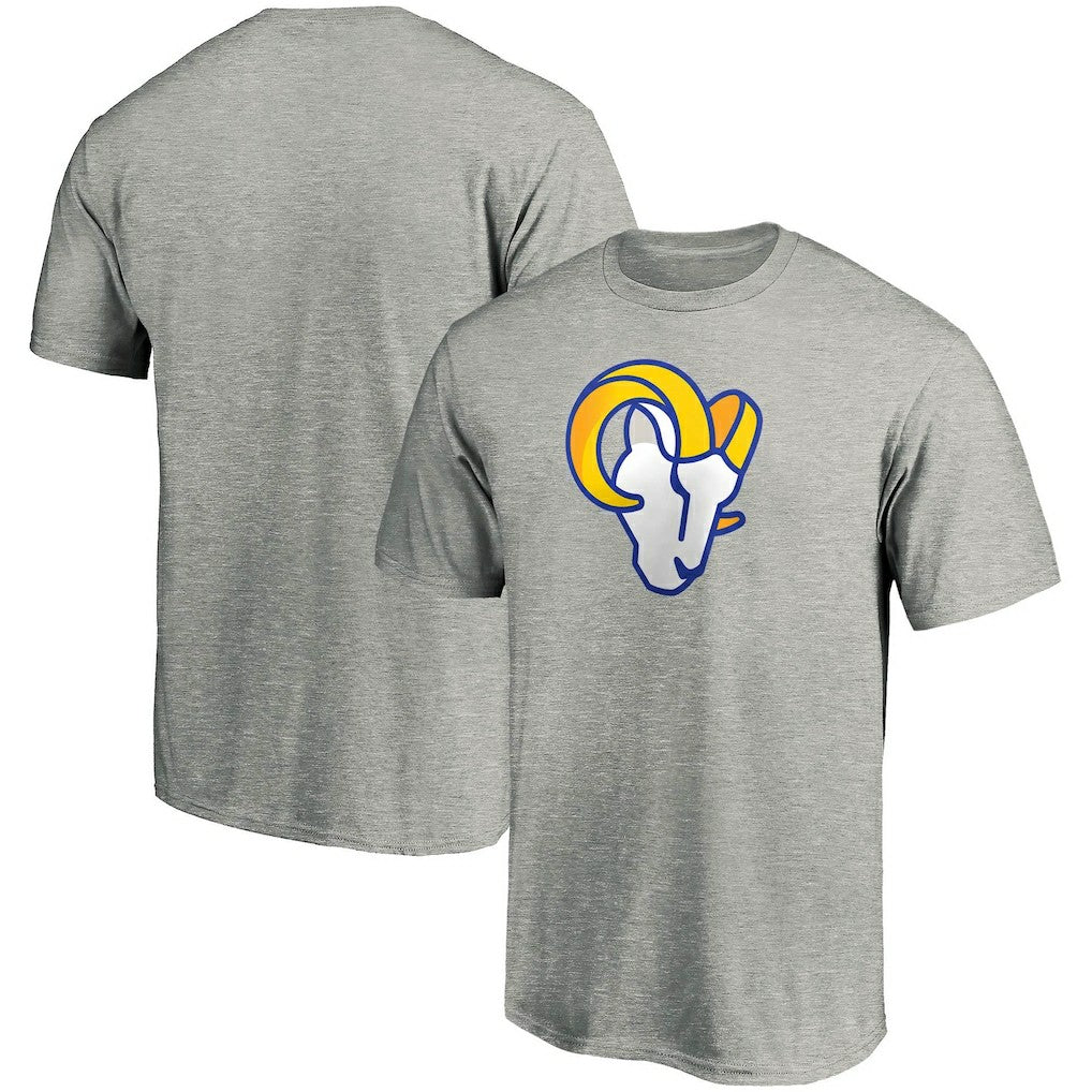 Los Angeles Rams Primary Logo T-Shirt - Heather Gray T-shirts