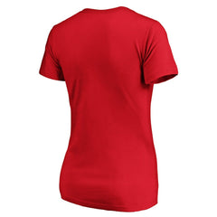Kansas City Chiefs Women's Iconic Script State V-Neck T-Shirt - Red T-shirts