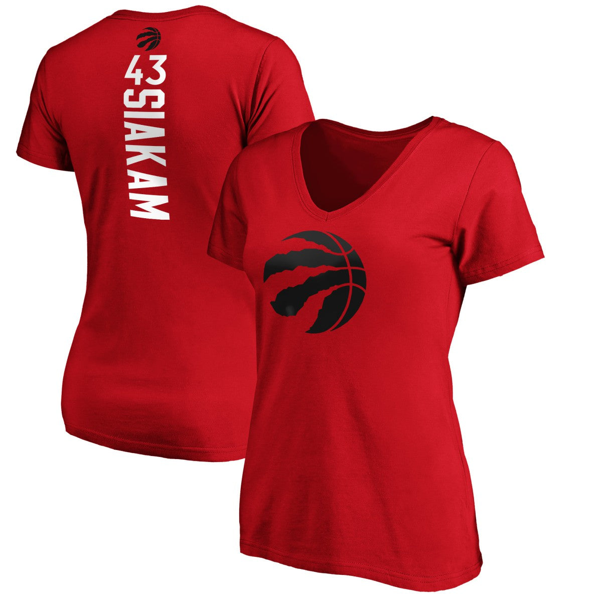 Pascal Siakam Toronto Raptors Women's Playmaker Name & Number T-Shirt Red - Fanatics