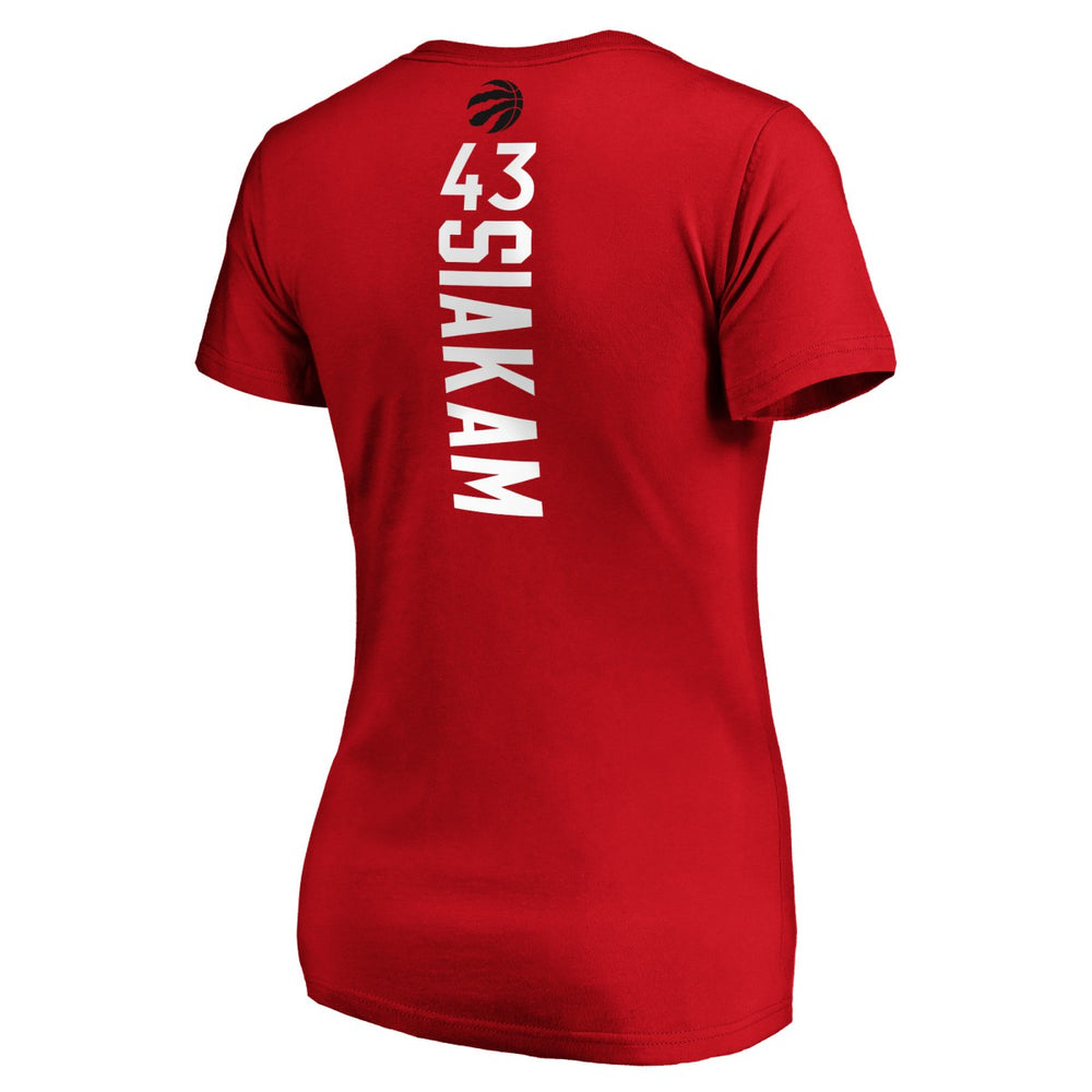 Pascal Siakam Toronto Raptors Women's Playmaker Name & Number T-Shirt Red - Fanatics