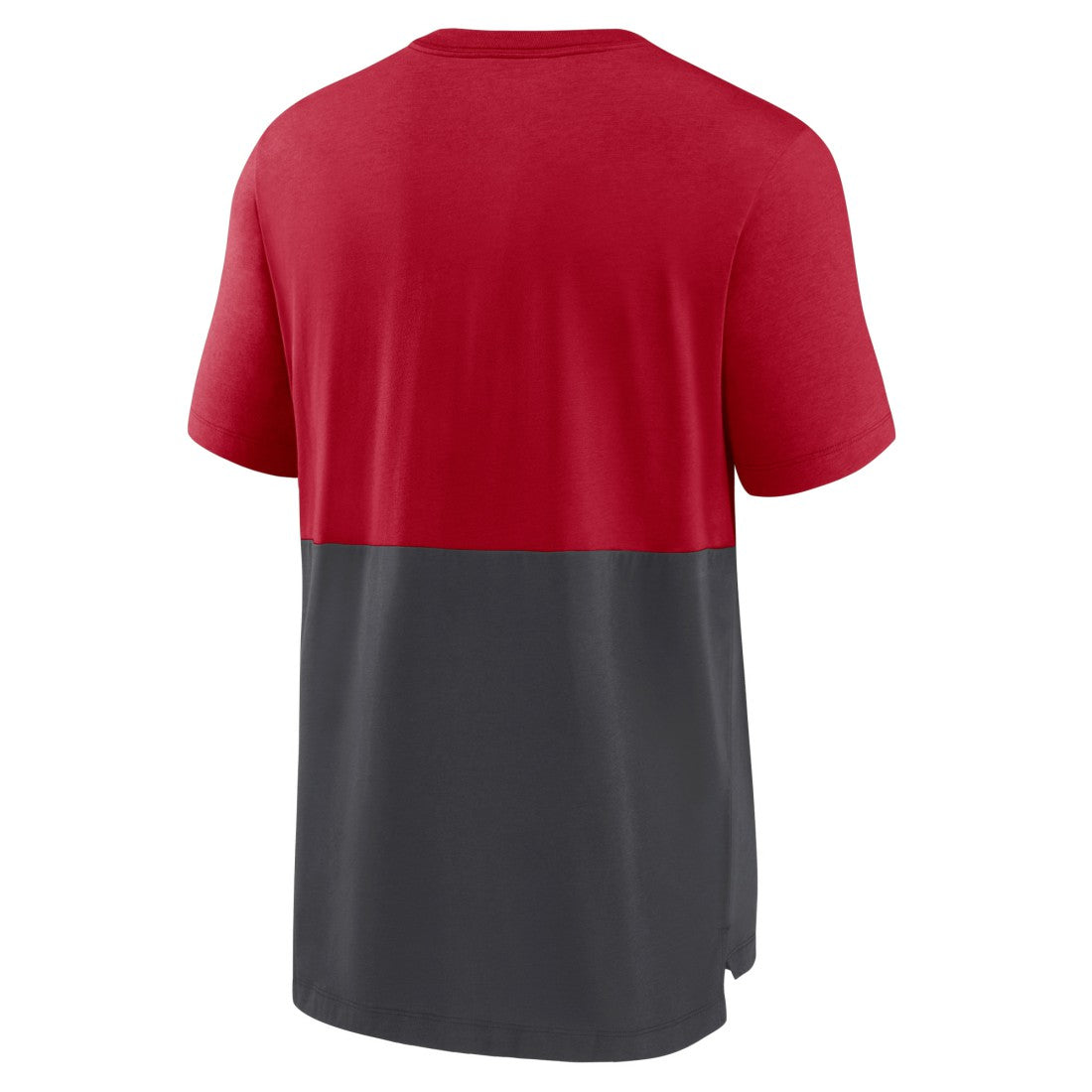 Tampa Bay Buccaneers Fan Gear Colorblock Tri-Blend T-Shirt - Red/Pewter T-shirts