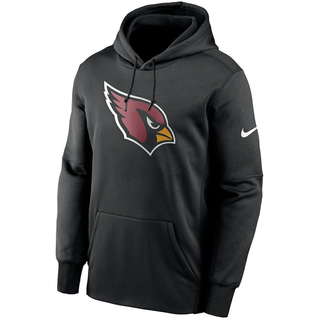 Arizona Cardinals Fan Gear Primary Logo Therma Performance Pullover Hoodie - Black Hoodies
