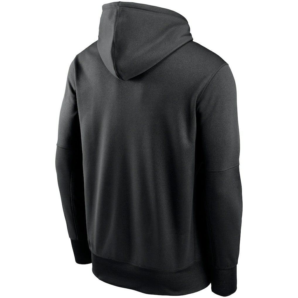 Arizona Cardinals Fan Gear Primary Logo Therma Performance Pullover Hoodie - Black Hoodies