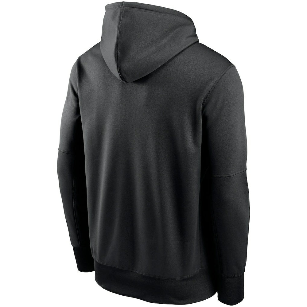 Arizona Cardinals Fan Gear Primary Logo Therma Performance Pullover Hoodie - Black Hoodies