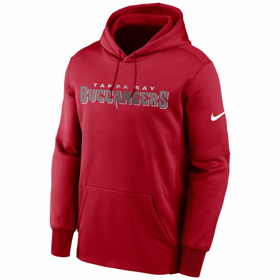 Tampa Bay Buccaneers Fan Gear Wordmark Performance Pullover Hoodie - Red Hoodies