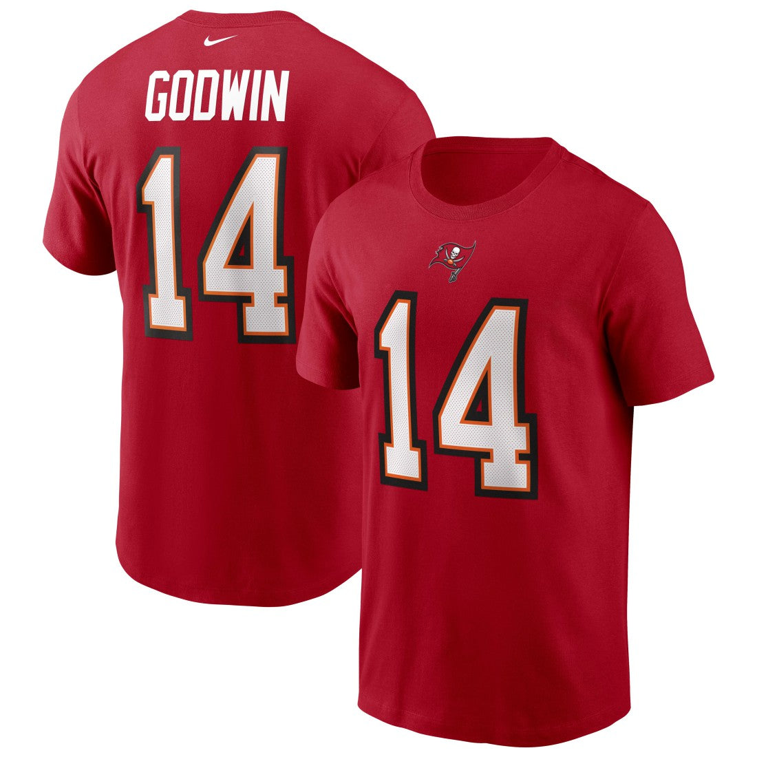 Chris Godwin Tampa Bay Buccaneers Name & Number T-Shirt - Red T-shirts