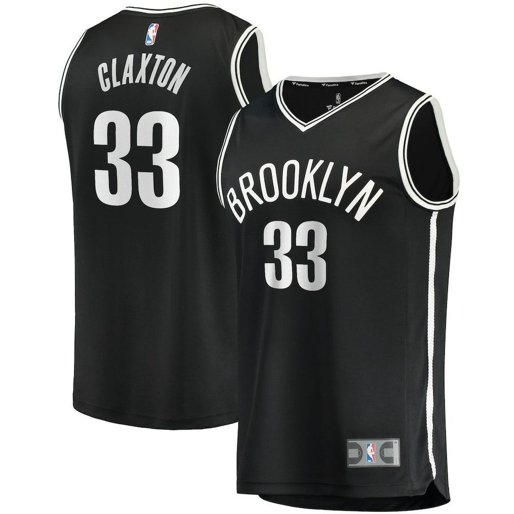 Nicolas Claxton Brooklyn Nets Fast Break Player Jersey Icon Edition Black - Fanatics