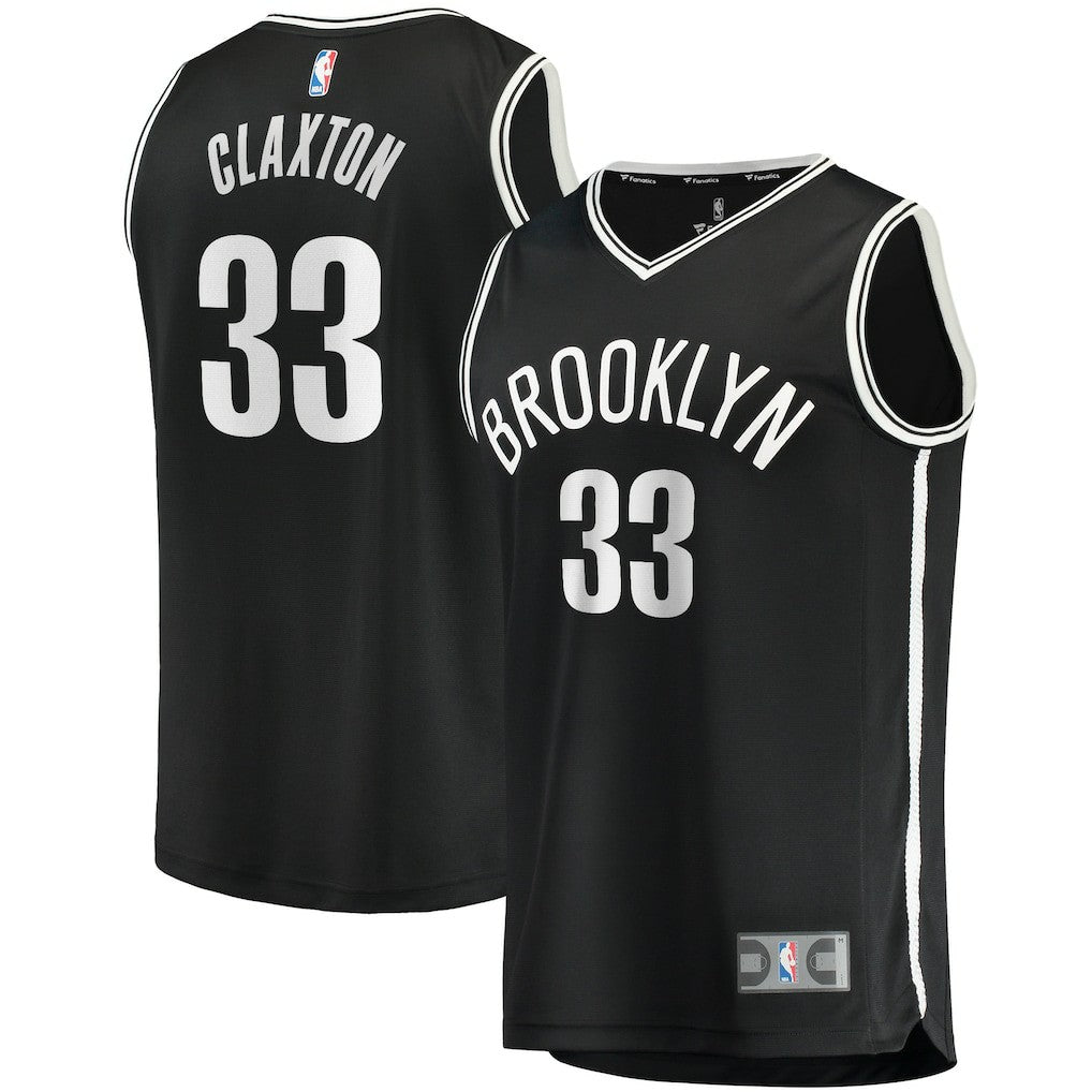 Nicolas Claxton Brooklyn Nets Fast Break Player Jersey Icon Edition Black - Fanatics