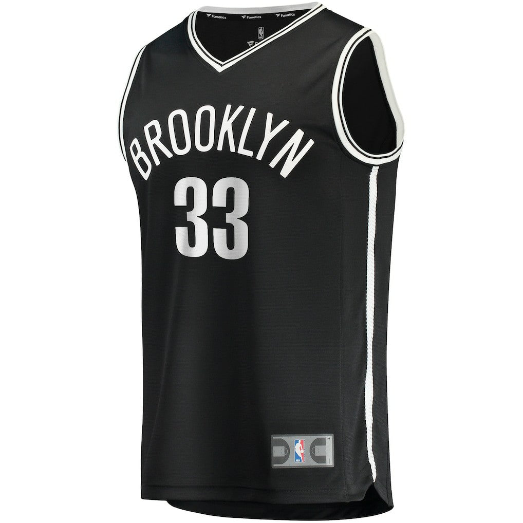 Nicolas Claxton Brooklyn Nets Fast Break Player Jersey Icon Edition Black - Fanatics
