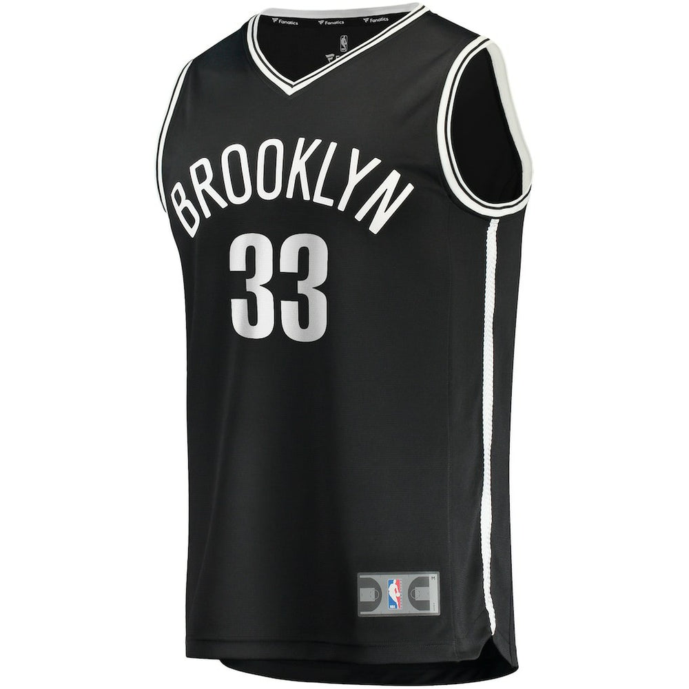 Nicolas Claxton Brooklyn Nets Fast Break Player Jersey Icon Edition Black - Fanatics