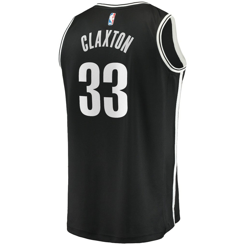 Nicolas Claxton Brooklyn Nets Fast Break Player Jersey Icon Edition Black - Fanatics