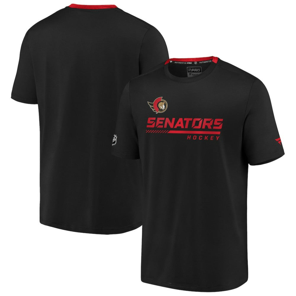 Ottawa Senators Fanatics Authentic Pro Locker Room Performance T-Shirt - Black | US 3741429