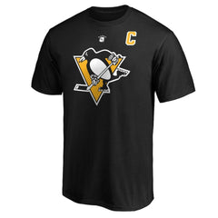 Mario Lemieux Pittsburgh Penguins Fanatics Authentic Stack Retired Player Name & Number T-Shirt - Black | US 3749068