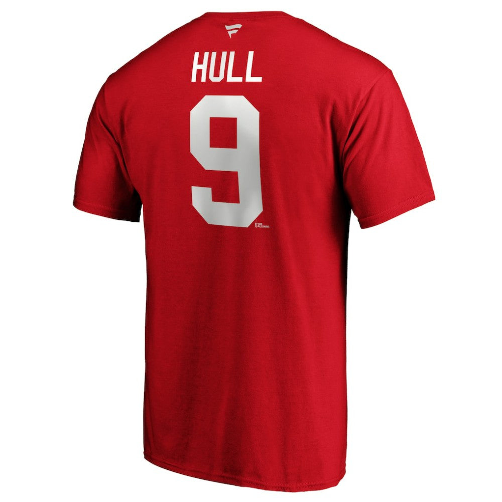Bobby Hull Chicago Blackhawks Fanatics Authentic Stack Retired Player Name & Number T-Shirt - Red | US 3749070
