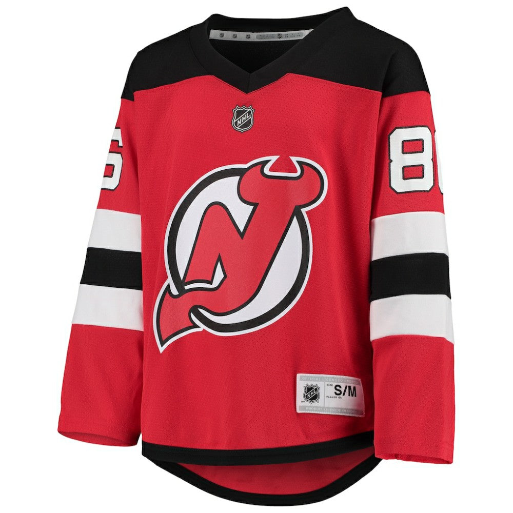 Jack Hughes New Jersey Devils Youth Home Player Replica Jersey - Red | US 3749461