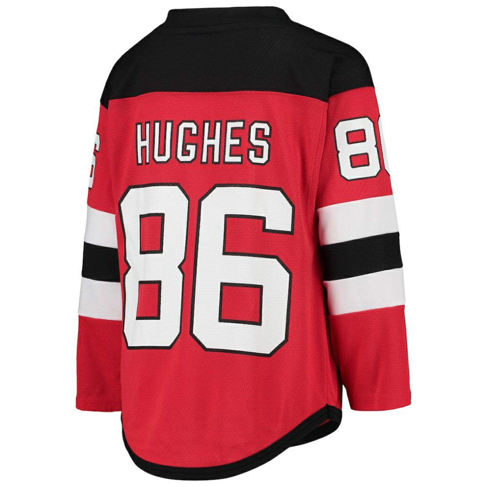 Jack Hughes New Jersey Devils Youth Home Player Replica Jersey - Red | US 3749461