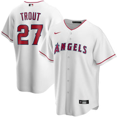 Mike Trout Los Angeles Angels Nike Youth Alternate Replica Player Jersey - White Jerseys