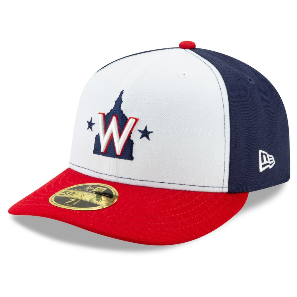 Washington Nationals New Era Alternate 2020 Authentic Collection On-Field Low Profile Fitted Hat - White/Navy Hats