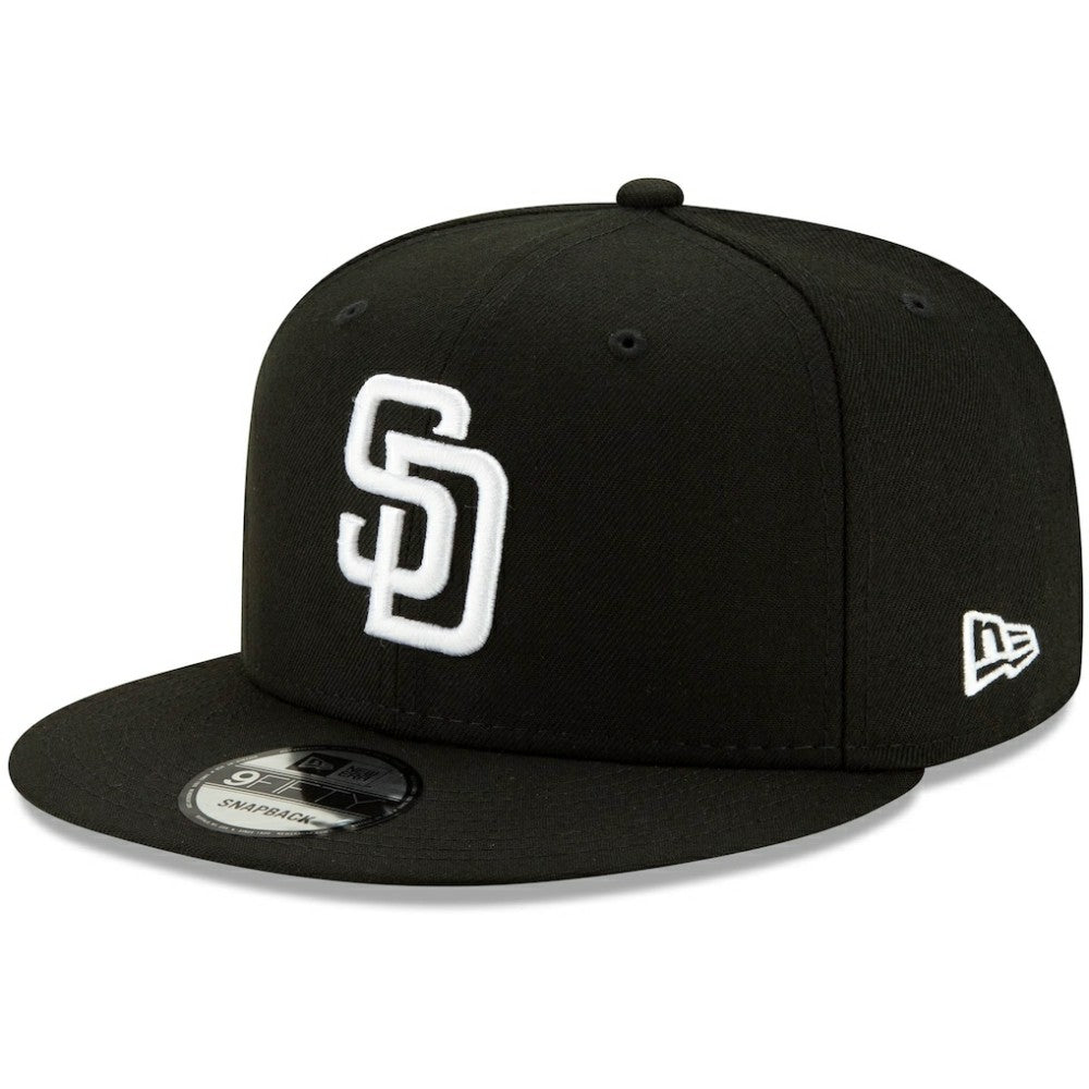 San Diego Padres New Era 9FIFTY Adjustable Hat - Black Hats