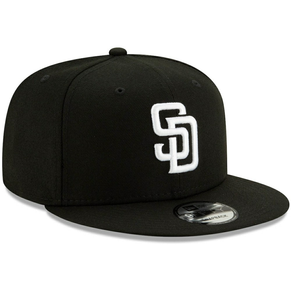 San Diego Padres New Era 9FIFTY Adjustable Hat - Black Hats
