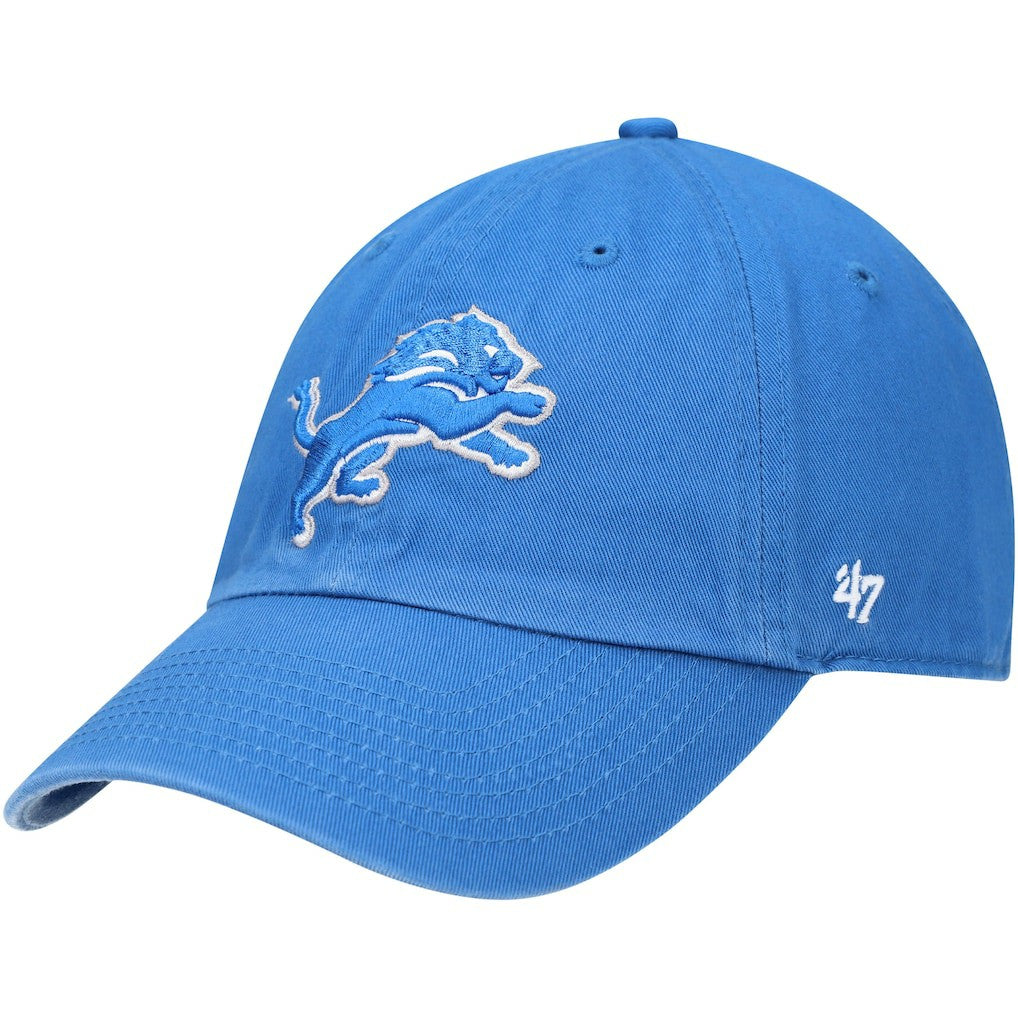 Detroit Lions '47 Primary Clean Up Adjustable Hat - Blue Hats