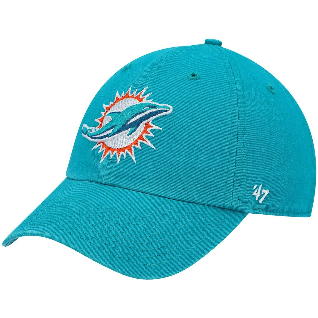 Miami Dolphins '47 Primary Clean Up Adjustable Hat - Aqua Hats