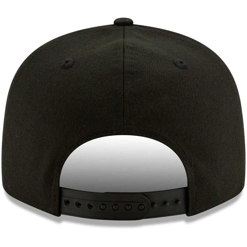 Milwaukee Brewers New Era Black on Black 9FIFTY Snapback Adjustable Hat - Black Hats