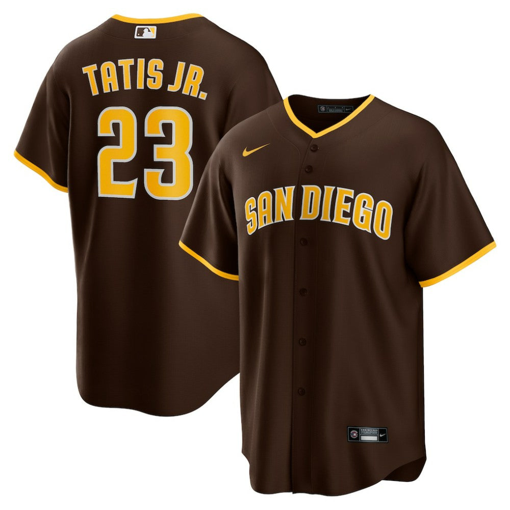 Fernando Tatis Jr. San Diego Padres Nike Alternate Replica Player Jersey - Brown Jerseys
