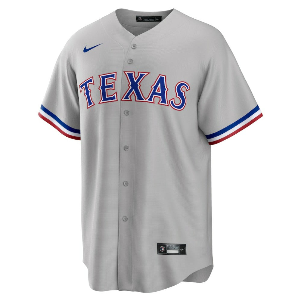 Texas Rangers Nike Road Replica Team Jersey - Gray Jerseys