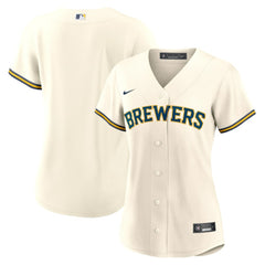 Milwaukee Brewers Nike Women's Home Replica Team Jersey - Cream Jerseys
