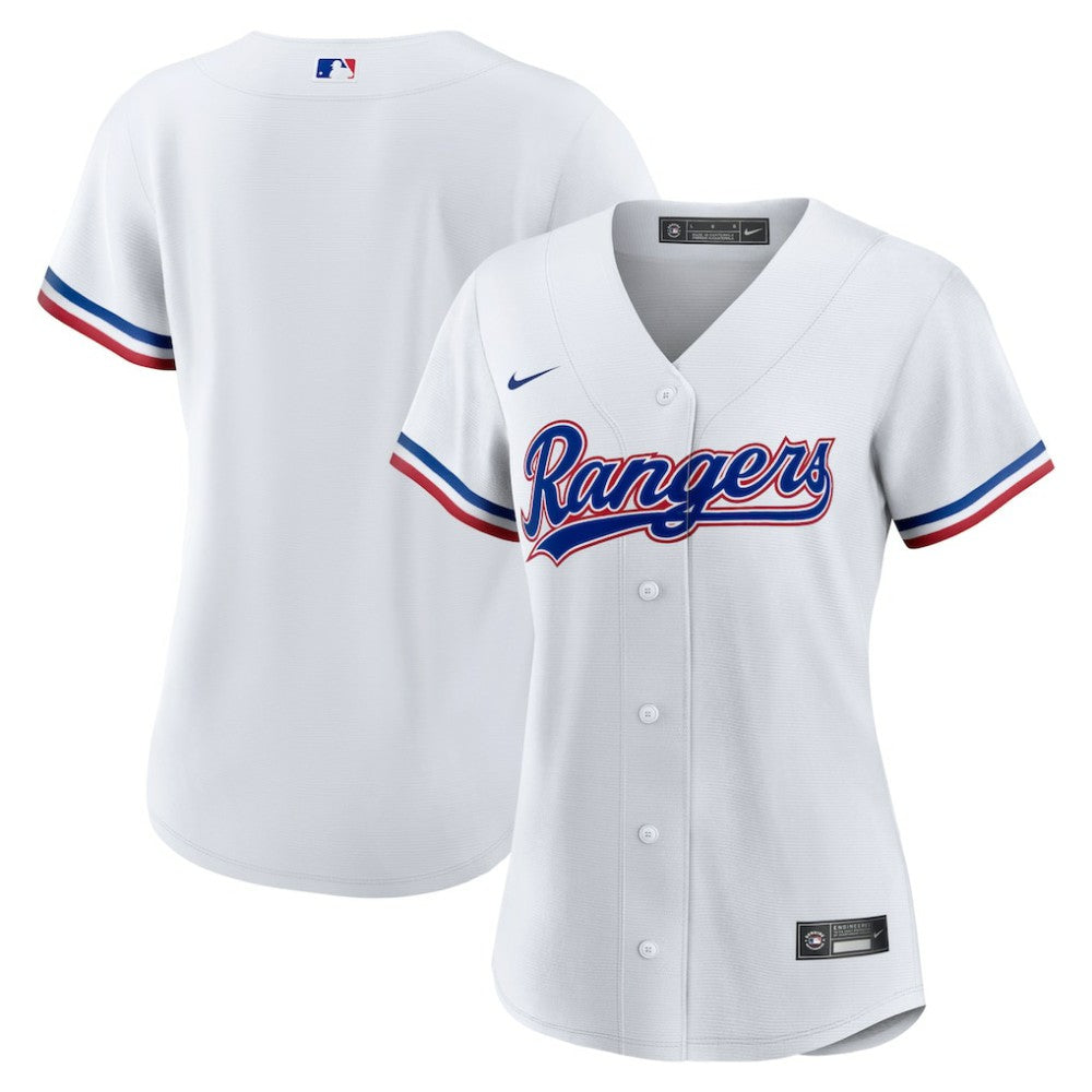 Texas Rangers Nike Women's Home Replica Team Jersey - White Jerseys