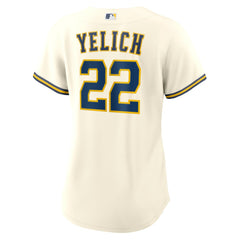 Christian Yelich Milwaukee Brewers Nike Women's Home Replica Player Jersey - Cream Jerseys