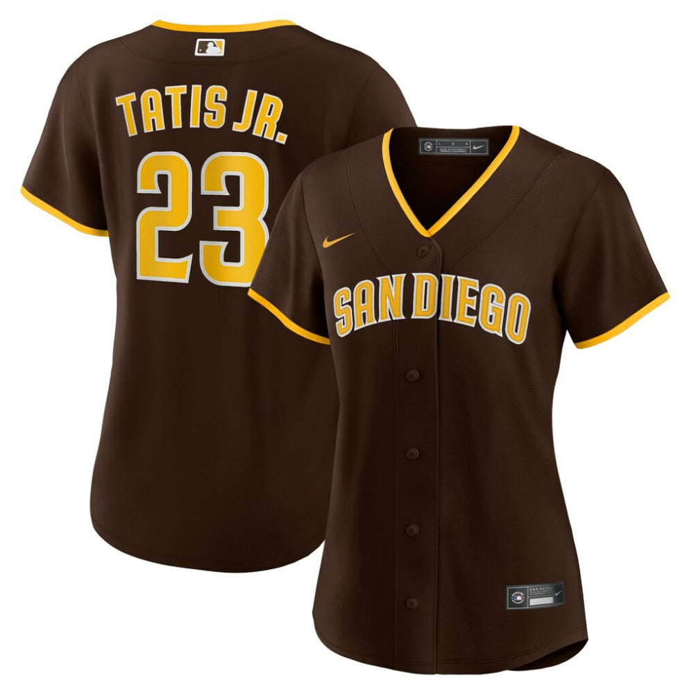 Fernando Tatís Jr. San Diego Padres Nike Women's Road Replica Player Jersey - Brown Jerseys