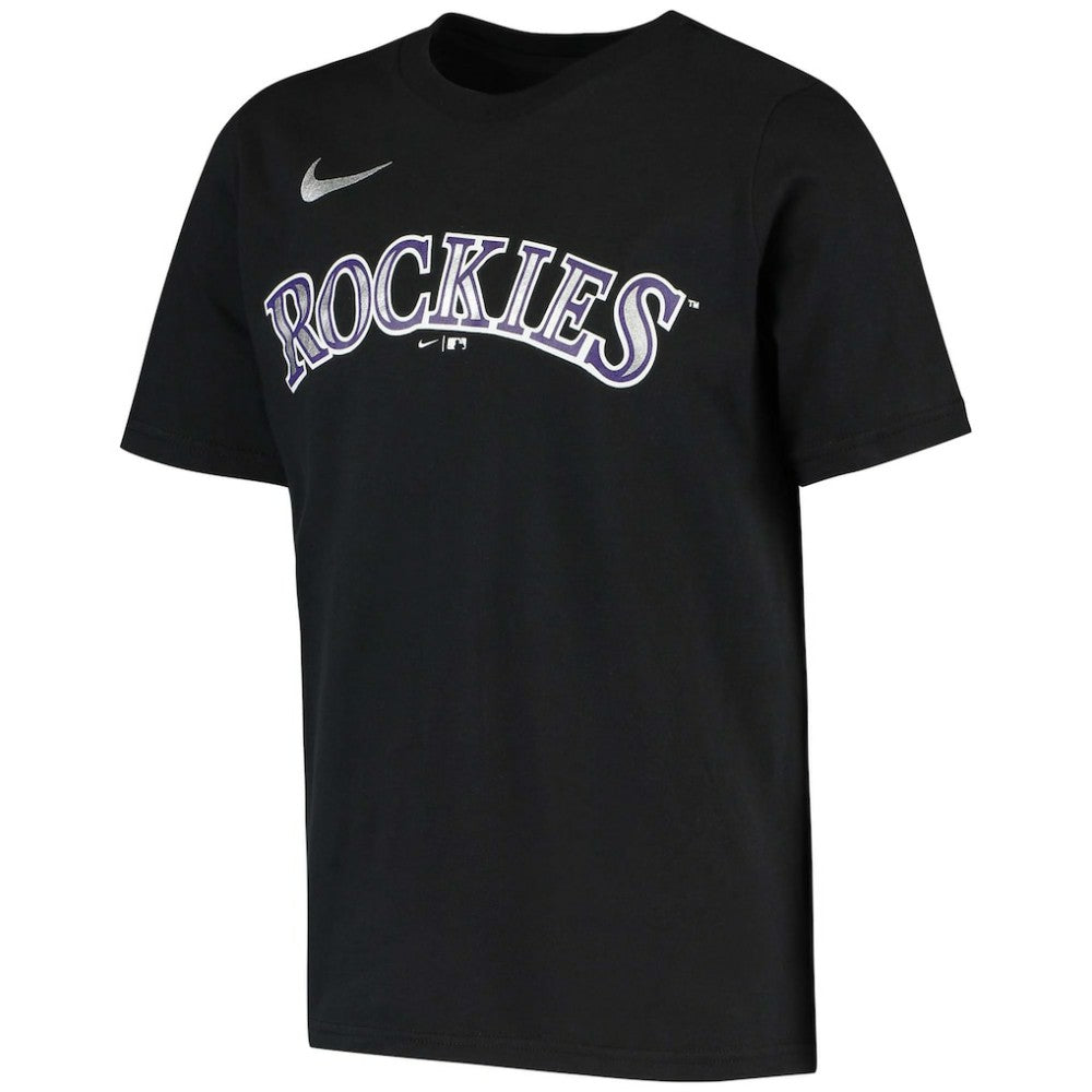 Charlie Blackmon Colorado Rockies Nike Youth Name & Number T-Shirt - Black T-shirts