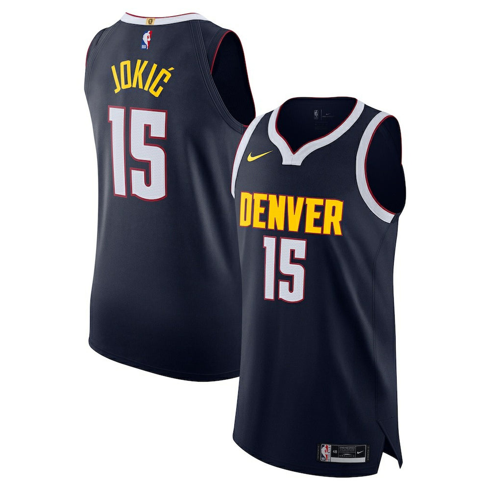 Nikola Jokic Denver Nuggets Authentic Jersey Icon Editi- Navy - Nike