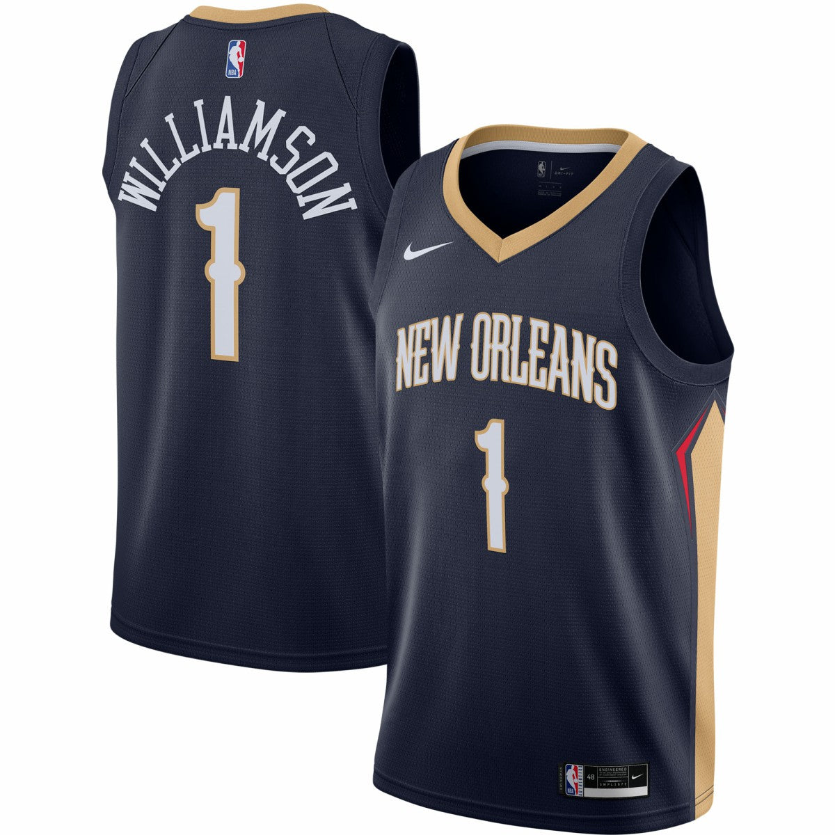Zion Williamson New Orleans Pelicans Swingman Jersey Navy Icon Edition - Nike outlet