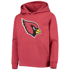 Arizona Cardinals Youth Primary Team Logo Pullover Hoodie - Cardinal Hoodies