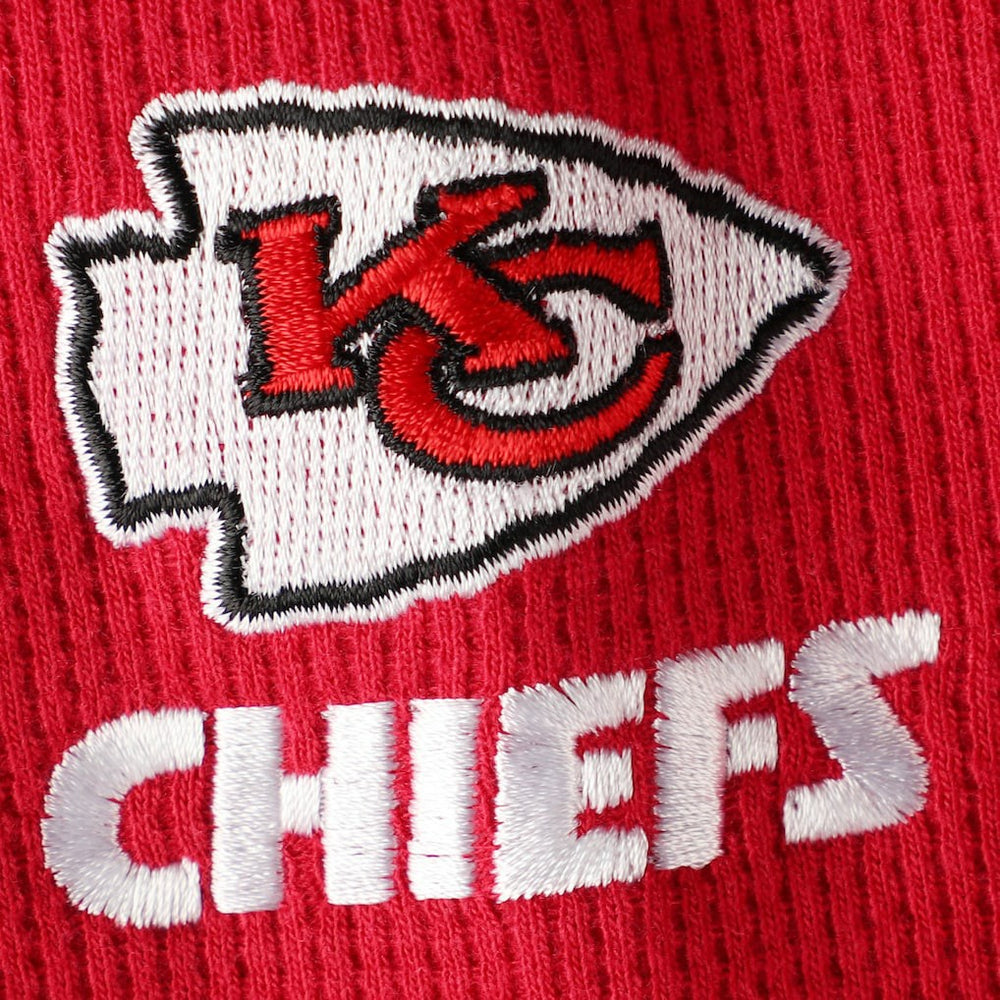 Kansas City Chiefs Dunbrooke Logo Maverick Thermal Henley Long Sleeve T-Shirt - Red T-shirts