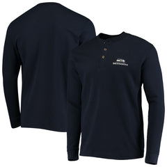 Seattle Seahawks Dunbrooke Logo Maverick Thermal Henley Long Sleeve T-Shirt - Navy T-shirts