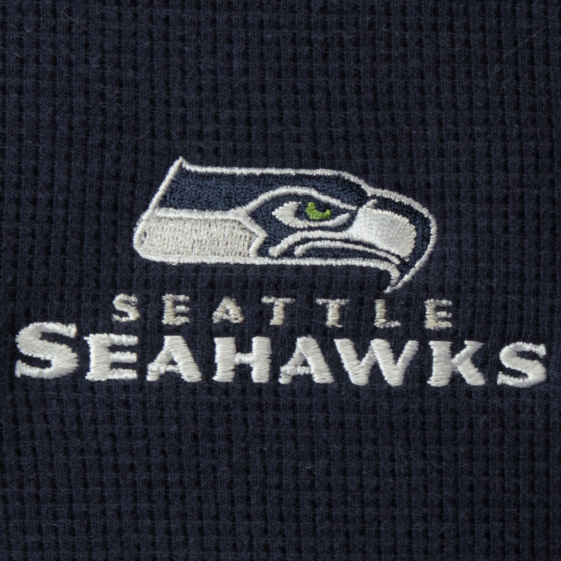 Seattle Seahawks Dunbrooke Logo Maverick Thermal Henley Long Sleeve T-Shirt - Navy T-shirts