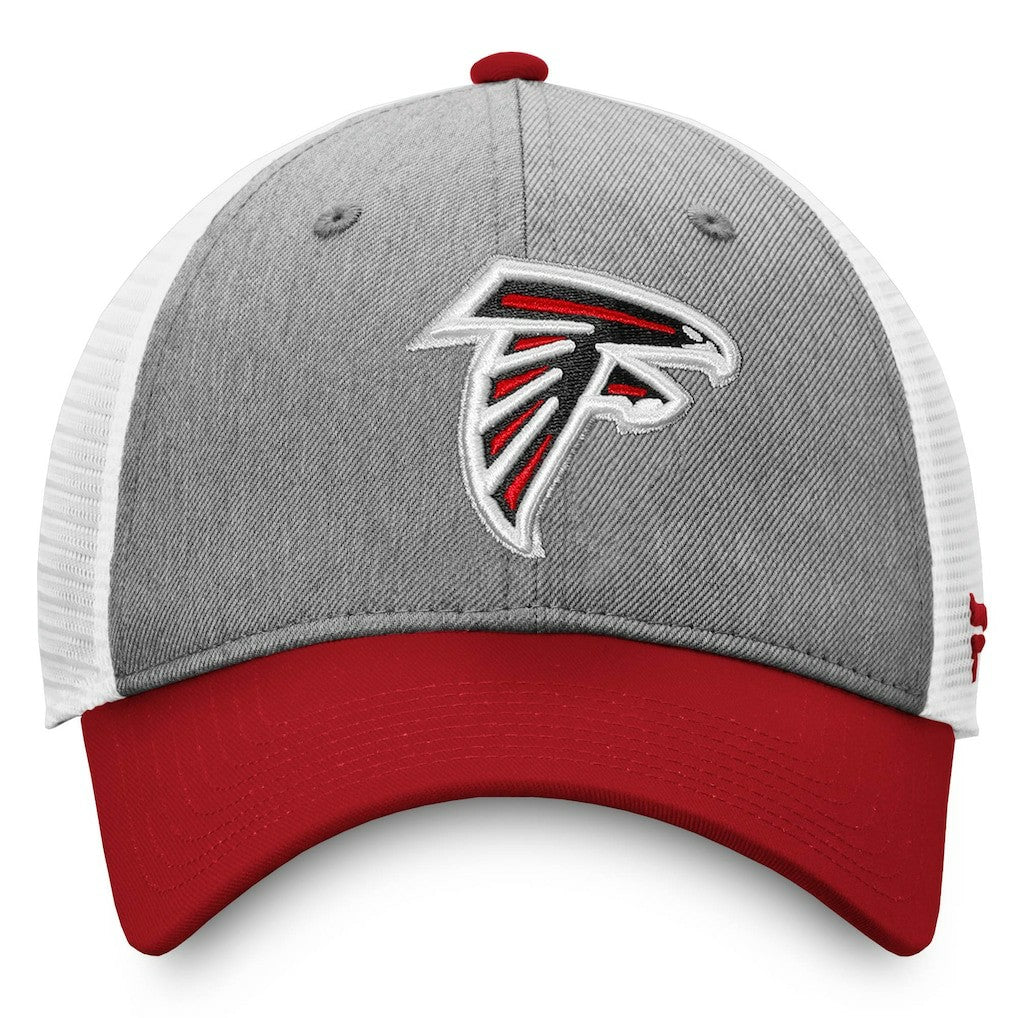 Atlanta Falcons Tri-Tone Trucker Snapback Hat - Gray/Red Hats